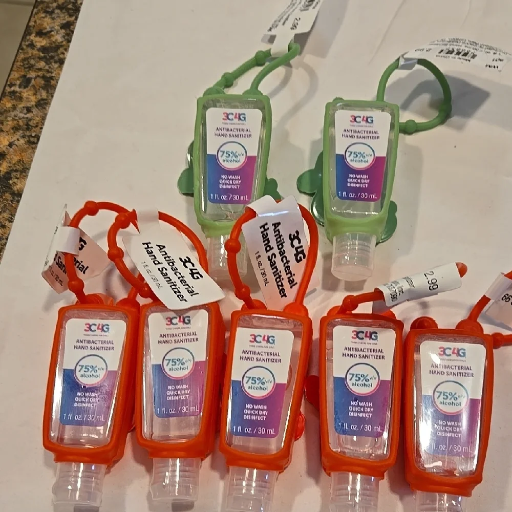 Festive Snowman and Santa Hand Sanitizer Holders